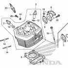 CRF80F Головка цилиндра