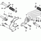 VT750S Подножки для ног