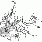 XR650L Крышка картера левая