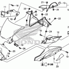 CBR250RA Верхний обтекатель