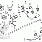 CRF110F Рычаги & переключатели & тросы