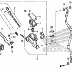 CRF150R Главный тормозной цилиндр -передний