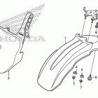 CRF80F Переднее крыло