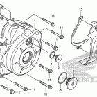 CRF110F Крышка картера левая