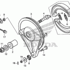 CMX250C Задний тормоз