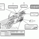 CBR250RA Лейбл предостережения