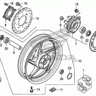 CBR250RA Заднее колесо