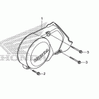 CRF50F Крышка картера левая