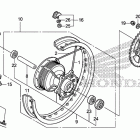 CRF150F Заднее колесо