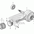 CRF110F Коленчатый вал и поршни