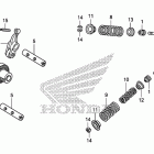 CRF110F Распределительный вал и клапана