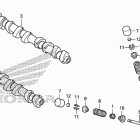 CB1000R Распределительный вал и клапана