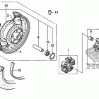 VT750S Заднее колесо 2