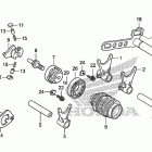 CRF250X Вилка переключения передач