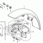 VT750C2 Крыло переднее