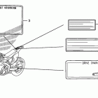 CRF450X Наклейки предупреждения