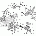 CBR250RA Подножки
