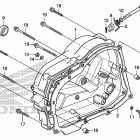 CRF80F Крышка картера правая