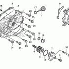CRF450R Крышка картера левая