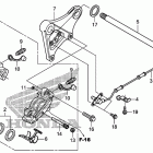 VT750CS Задний суппорт тормозной