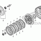 CBR250RA Сцепление