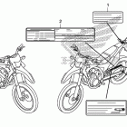 CRF250L Лейбл предостережения