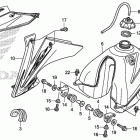 CRF230F Топливный бак
