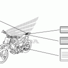 CRF150R Лейбл предостережения