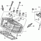 VT750CS Задняя головка цилиндров