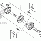 CRF80F Масляный насос