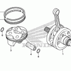 CRF150R Коленчатый вал и поршень