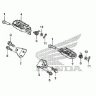 CRF250X Подножки