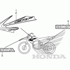 CRF150F Наклейки