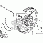 CRF50F Переднее колесо