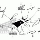 CBR250R Наклейки
