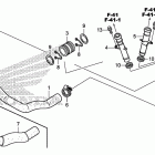 VT750CS Патрубки охлаждения