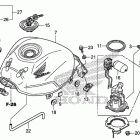 CBR250RA Топливный бак