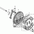 VT750CA Rear brake panel (1)