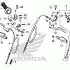 CRF80F Рычаги и тросы