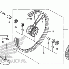 CRF150F Переднее колесо