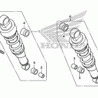 VT750C2 Rear shock absorber (2)