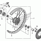 CRF250X Переднее колесо