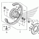 CRF80F Заднее колесо