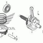 XR650L Коленчатый вал и поршень