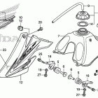 CRF80F Топливный бак