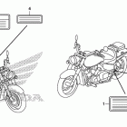 VT750CS Caution label (1)
