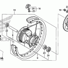 CRF230F Заднее колесо