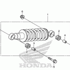 CRF110F Задний амортизатор