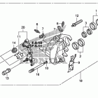 VT750CS Передний суппорт тормозной
