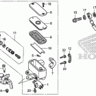 GL1800 Главный тормозной цилиндр -передний